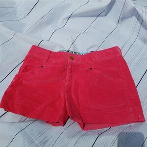 Athleta pink corduroy shorts size 2